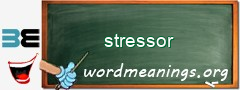 WordMeaning blackboard for stressor